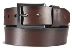 Carhartt Mens Anvil Brown Leather Box Buckle Belt