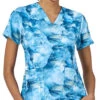 Carhartt Womens V-Neck Indigo Scrub Top