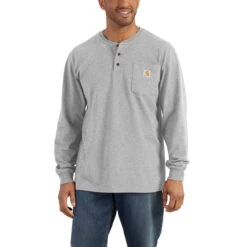 Carhartt Mens Loose Fit Heavyweight Long Sleeve Pocket T-Shirt -Carhartt Work Gear Sales Store P615665 01 40060.1630131204