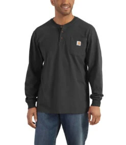 Carhartt Mens Loose Fit Heavyweight Long Sleeve Pocket T-Shirt